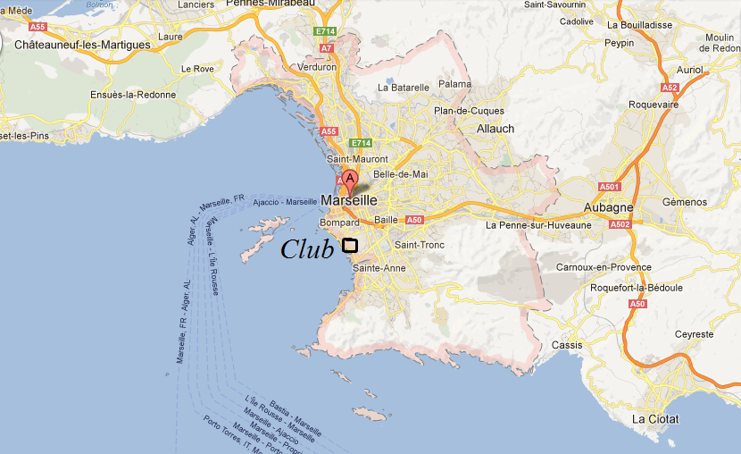 marseilles overview of Sailing Areas