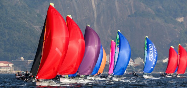 49er sailing in guanabara bay